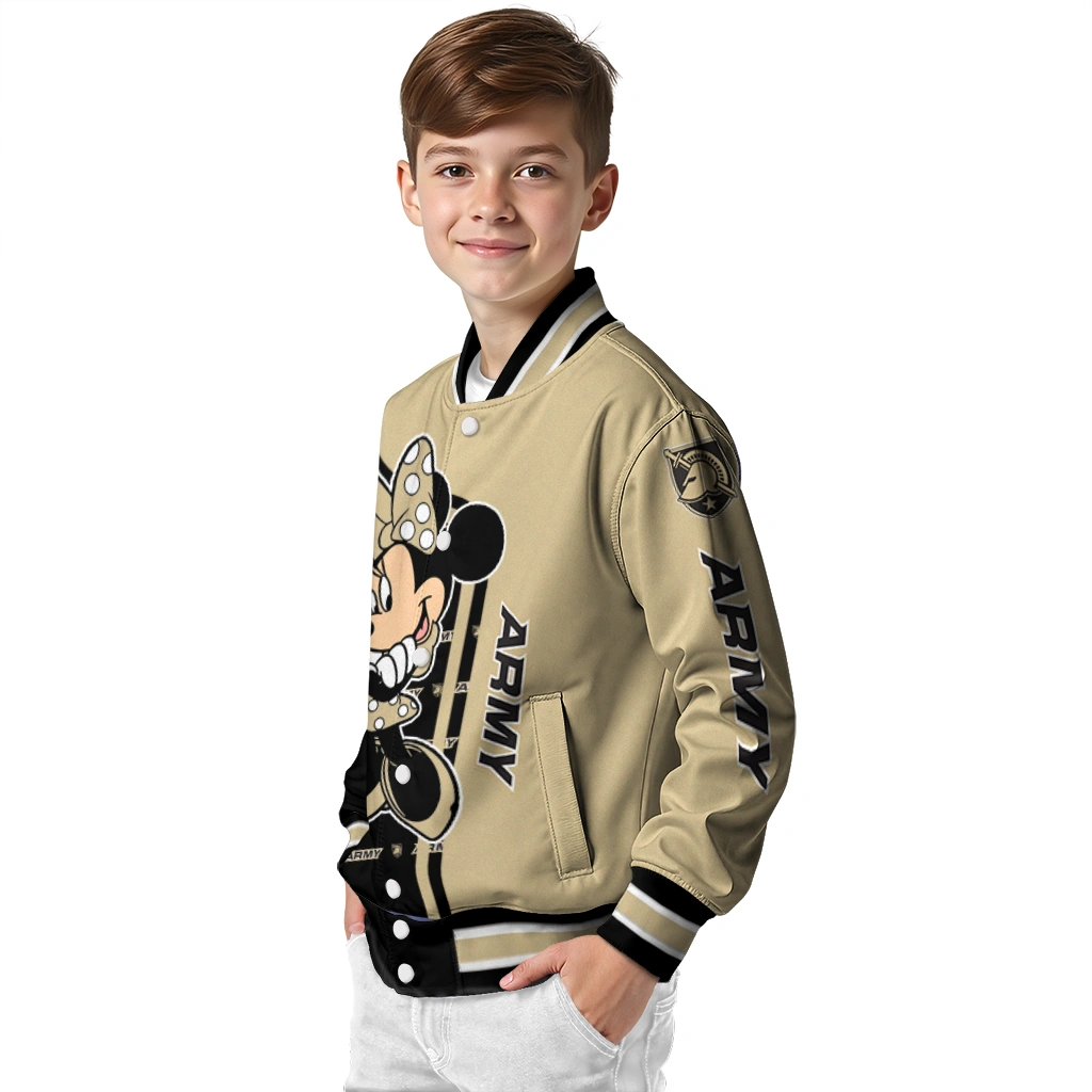 army black knights minnie mouse gold varsity jacket trendy army black knights minnie mouse gold varsity jacket trendy