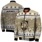 army black knights snowy pines gold bomber jacket best selling