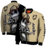 army black knights spooky grin gold bomber jacket best selling
