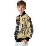 army black knights spooky grin gold bomber jacket best selling