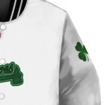 atlanta braves four leaf icon white green varsity jacket best selling