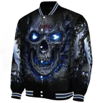 atlanta braves inferno skull navy black varsity jacket best selling