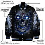 atlanta braves inferno skull navy black varsity jacket best selling