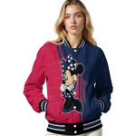 atlanta braves minnie mouse navy varsity jacket best selling