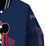 atlanta braves minnie mouse navy varsity jacket best selling