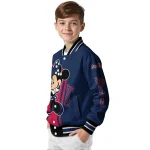 atlanta braves minnie mouse navy varsity jacket best selling