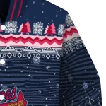 atlanta braves snowy pines navy varsity jacket best selling