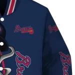 atlanta braves spooky grin navy varsity jacket best selling