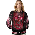 atlanta falcons inferno skull red black varsity jacket best selling