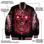 atlanta falcons inferno skull red black varsity jacket best selling