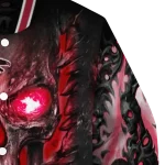 atlanta falcons inferno skull red black varsity jacket best selling