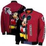 atlanta falcons mickey mouse red bomber jacket best selling