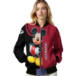 atlanta falcons mickey mouse red bomber jacket best selling