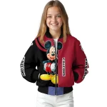atlanta falcons mickey mouse red bomber jacket best selling
