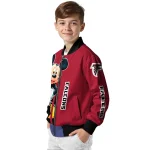 atlanta falcons mickey mouse red bomber jacket best selling