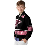 atlanta falcons pink ribbon black pink bomber jacket best selling