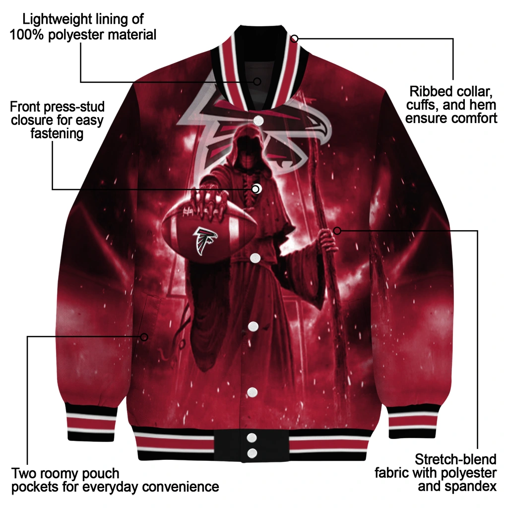 atlanta falcons shadow reaper red varsity jacket new arrival atlanta falcons shadow reaper red varsity jacket new arrival