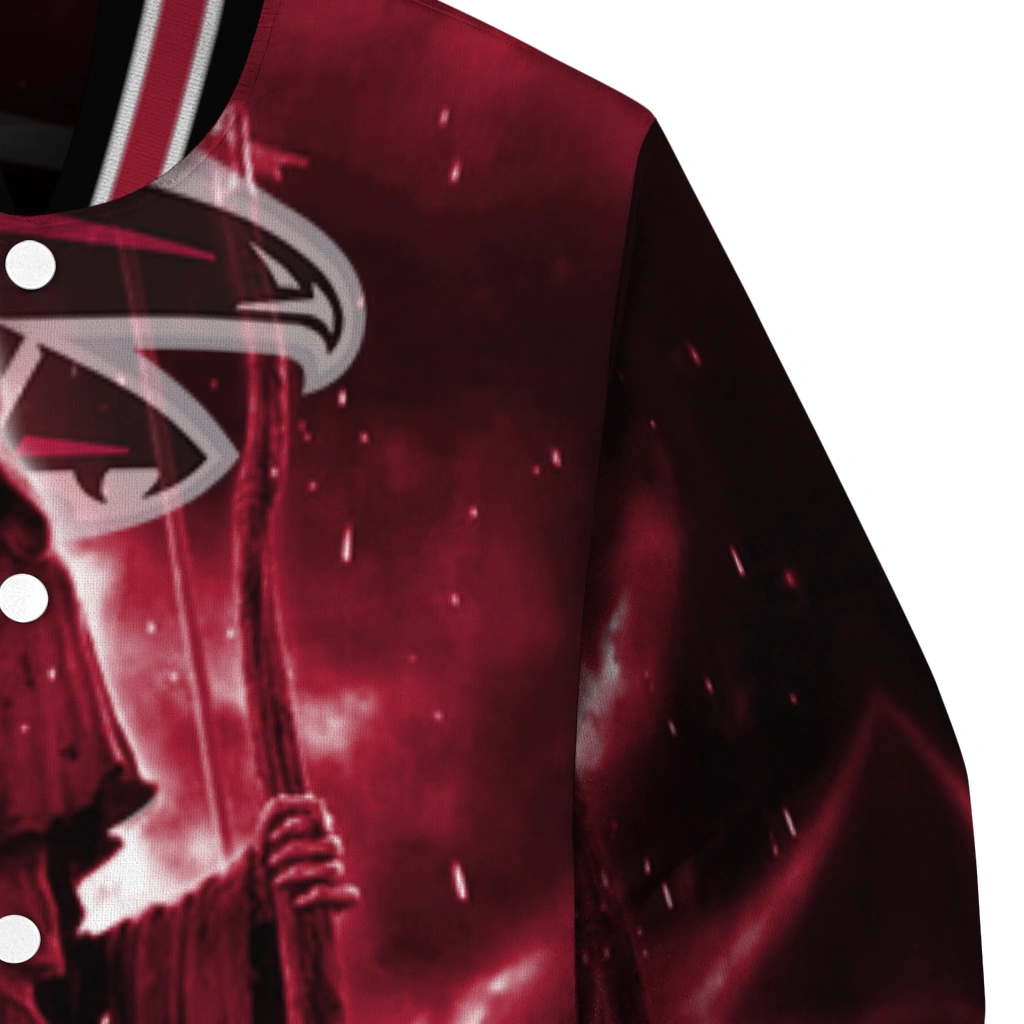 atlanta falcons shadow reaper red varsity jacket premium grade atlanta falcons shadow reaper red varsity jacket premium grade