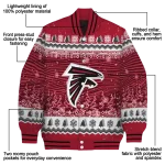 atlanta falcons snowy pines red varsity jacket best selling