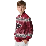 atlanta falcons snowy pines red varsity jacket best selling