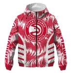 atlanta hawks dynamic heat wave red windbreaker jacket best selling