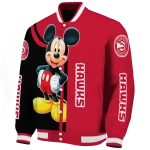 atlanta hawks mickey mouse red varsity jacket best selling