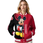 atlanta hawks mickey mouse red varsity jacket best selling
