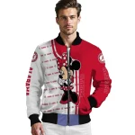 atlanta hawks minnie mouse red bomber jacket best selling
