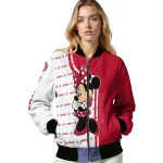 atlanta hawks minnie mouse red bomber jacket best selling