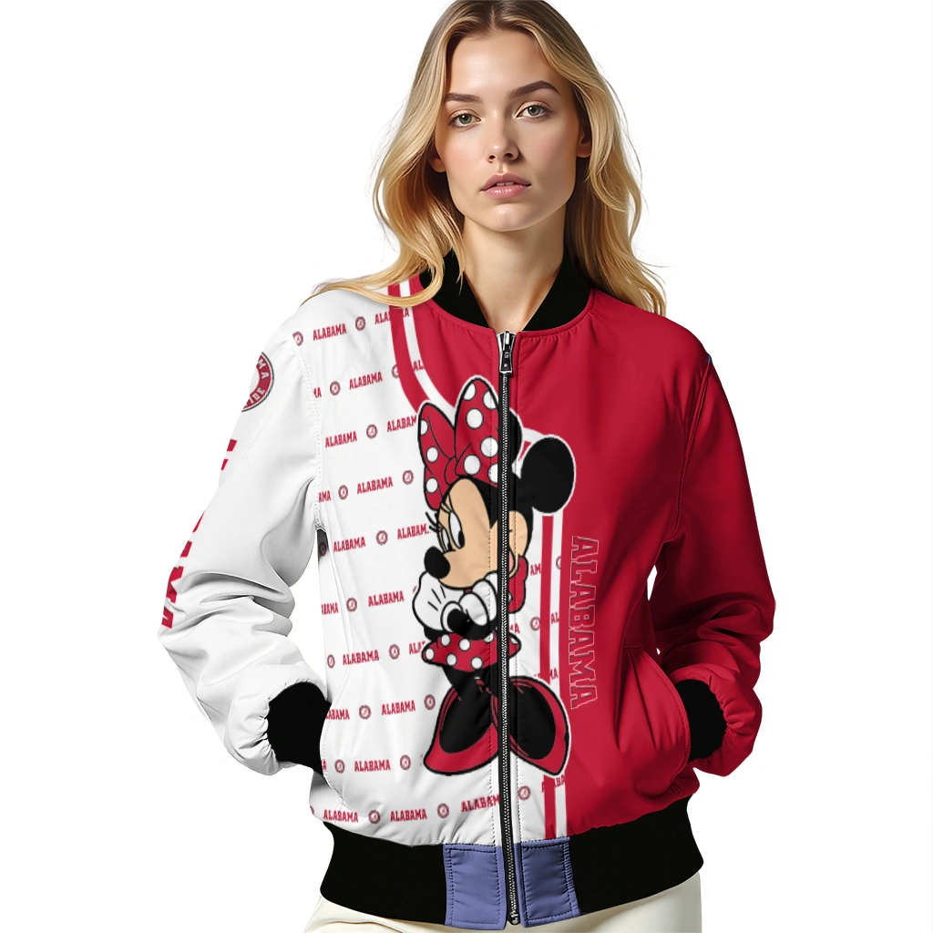 atlanta hawks minnie mouse red bomber jacket latest model atlanta hawks minnie mouse red bomber jacket latest model
