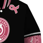atlanta hawks pink ribbon black pink varsity jacket best selling