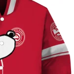 atlanta hawks snoopy attitude red varsity jacket best selling