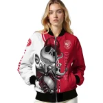 atlanta hawks spooky grin red bomber jacket best selling