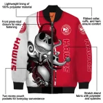 atlanta hawks spooky grin red bomber jacket best selling