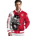 atlanta hawks spooky grin red varsity jacket best selling