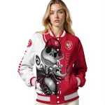 atlanta hawks spooky grin red varsity jacket best selling