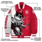 atlanta hawks spooky grin red varsity jacket best selling