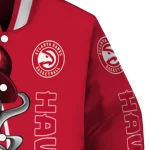 atlanta hawks spooky grin red varsity jacket best selling