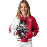 atlanta hawks spooky grin red varsity jacket best selling