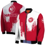 atlanta hawks urban mark red bomber jacket best selling