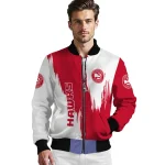 atlanta hawks urban mark red bomber jacket best selling
