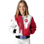 atlanta hawks urban mark red bomber jacket best selling