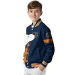 auburn tigers snoopy attitude navy blue varsity jacket best selling