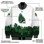 ball state cardinals clovers pattern white green varsity jacket best selling