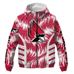 ball state cardinals dynamic heat wave red windbreaker jacket best selling