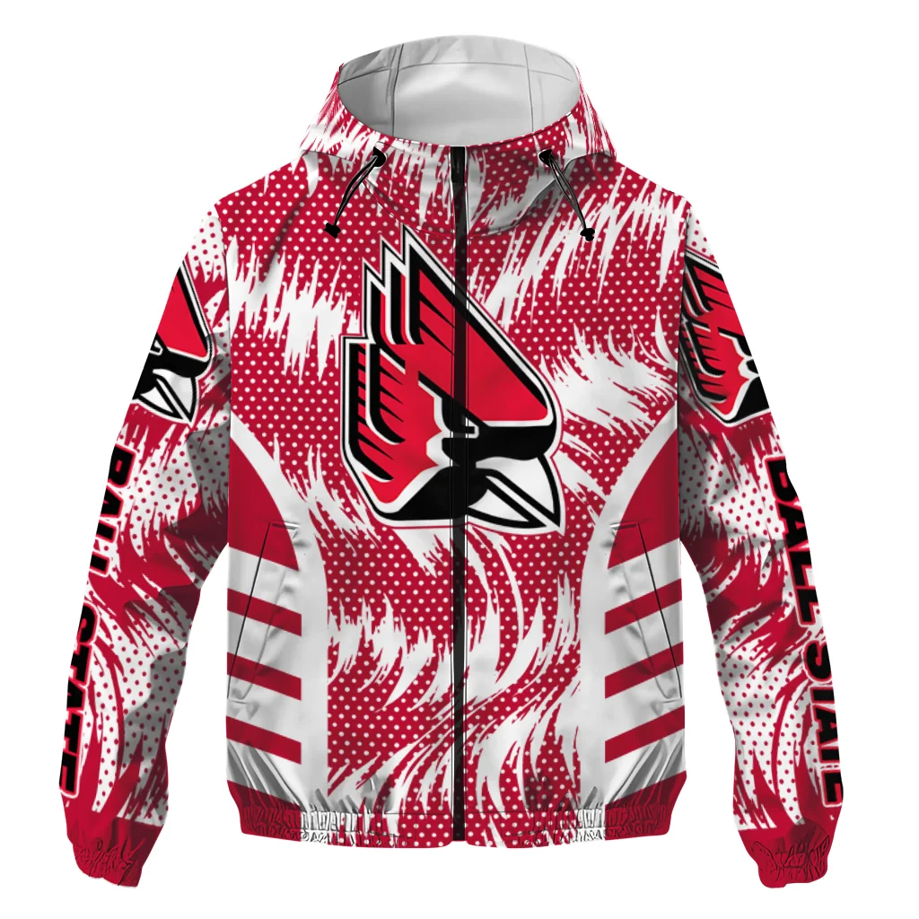 ball state cardinals dynamic heat wave red windbreaker jacket best selling ball state cardinals dynamic heat wave red windbreaker jacket best selling