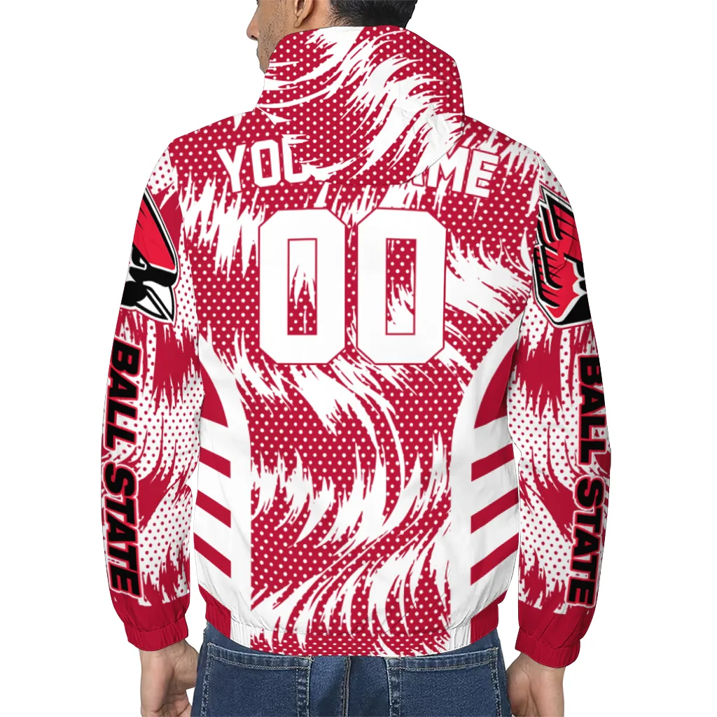 ball state cardinals dynamic heat wave red windbreaker jacket trendy ball state cardinals dynamic heat wave red windbreaker jacket trendy