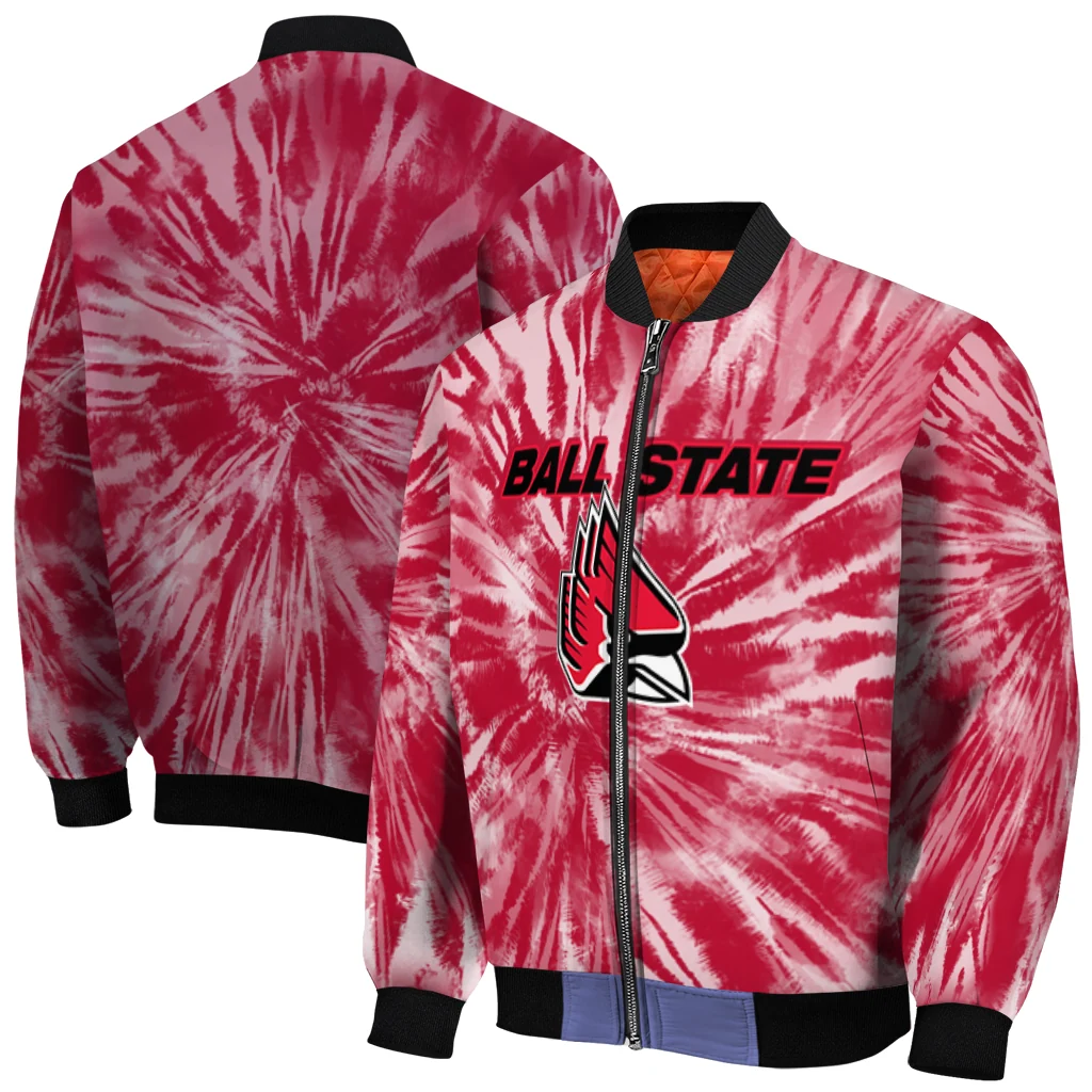 ball state cardinals dynamic rings red bomber jacket best selling ball state cardinals dynamic rings red bomber jacket best selling