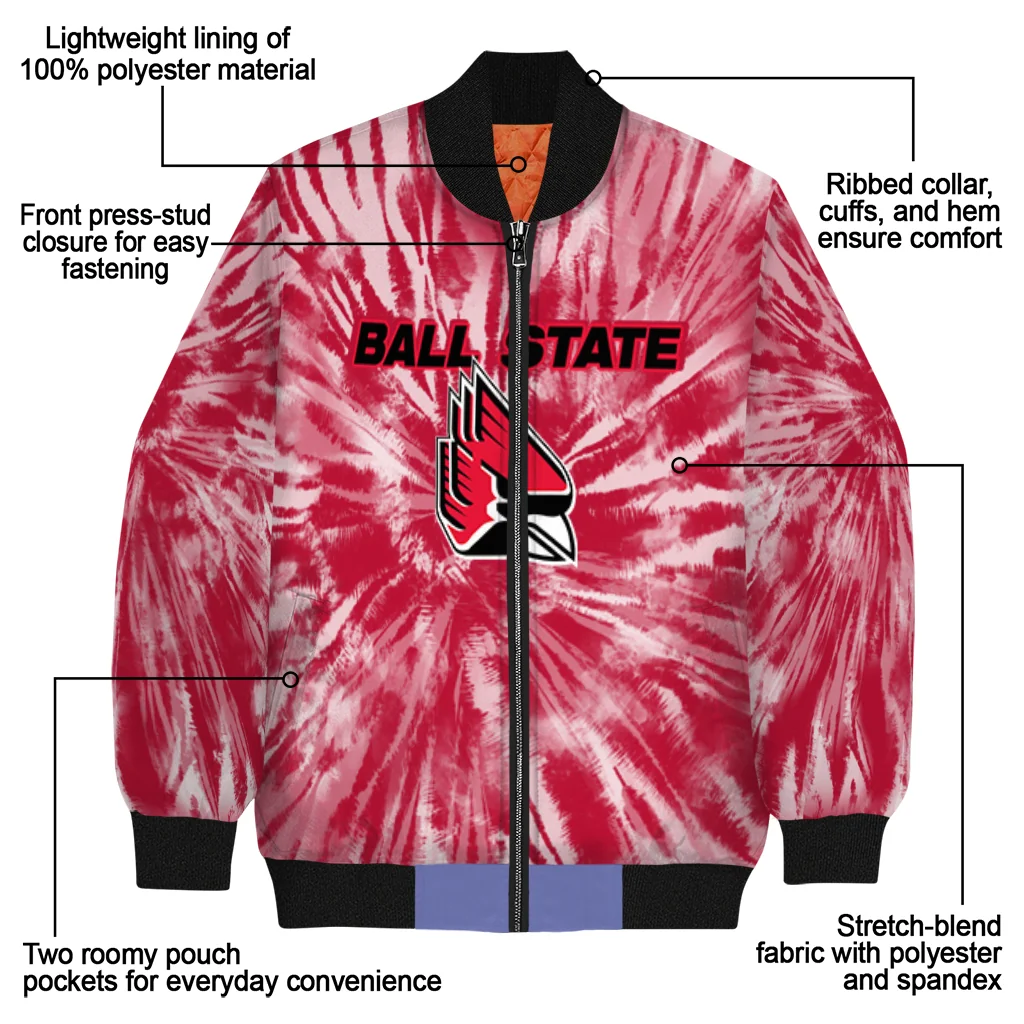 ball state cardinals dynamic rings red bomber jacket new arrival ball state cardinals dynamic rings red bomber jacket new arrival