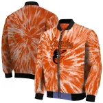 baltimore orioles dynamic rings orange bomber jacket best selling